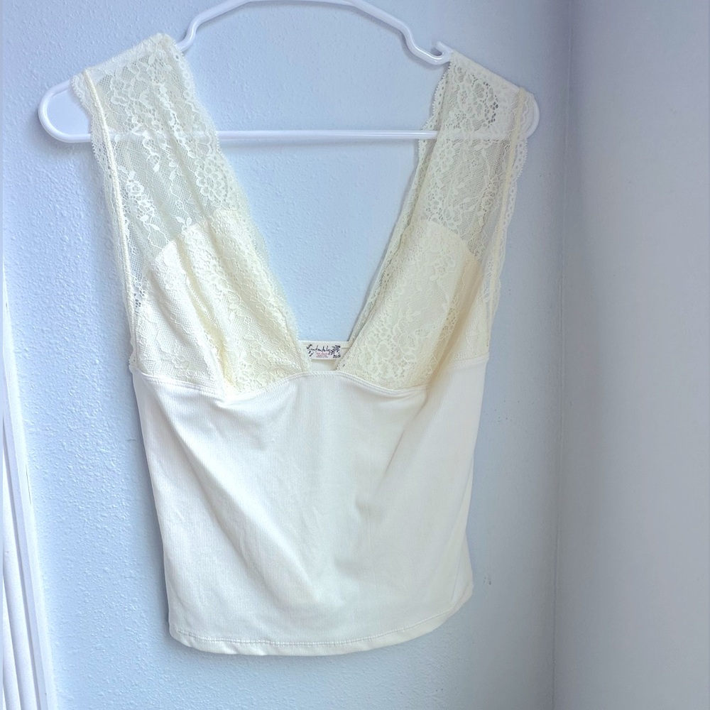 FREE PEOPLE CREAM TOP